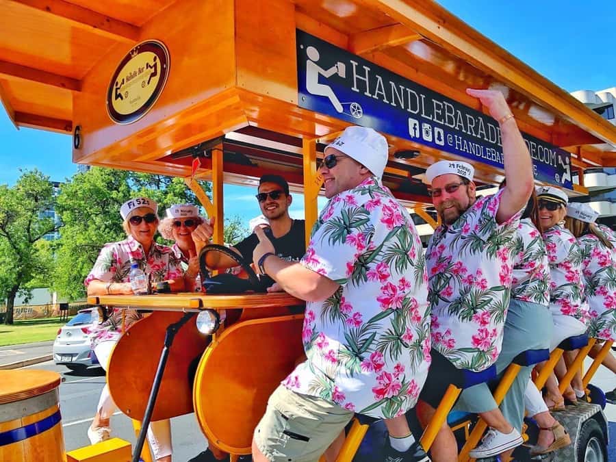 Adelaide: HandleBar Bike Tour with Pub Stops & Dinner Option - Powered 16-Person HandleBar: What the Ride Really Feels Like