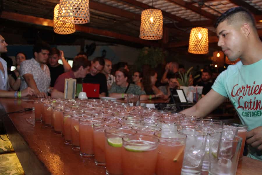 Cartagena: Pub Crawl with Dancing Lessons and Free Shots - Where the night starts: the two Cartagena hostel bases