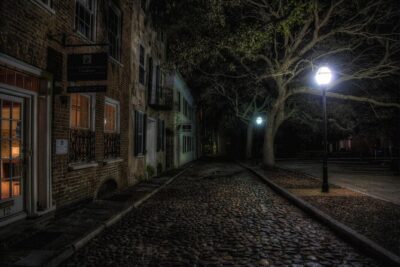 Charleston Haunted Pub Crawl - Stop 1: The Griffon for Lantern-Lit Legends and First-Stop Energy