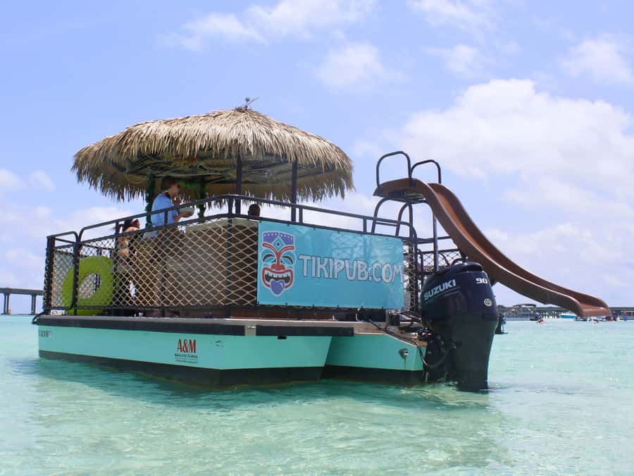 Destin: Tiki Pub Crab Island Sandbar Cruise with Waterslide - Why a Floating Tiki Pub Cruise Feels Different From a Normal Boat Tour