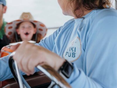 Destin: Tiki Pub Crab Island Sandbar Cruise with Waterslide - Price and What You Really Get for $84 per Person