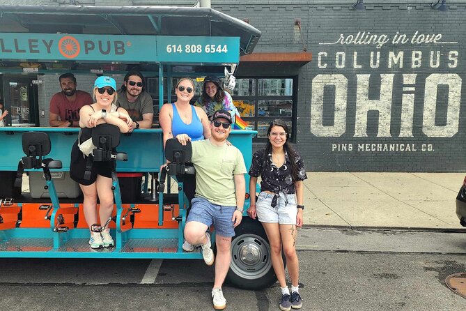 Explore Columbus on The Trolley Pub - Electric assist and safety gear you can feel good about