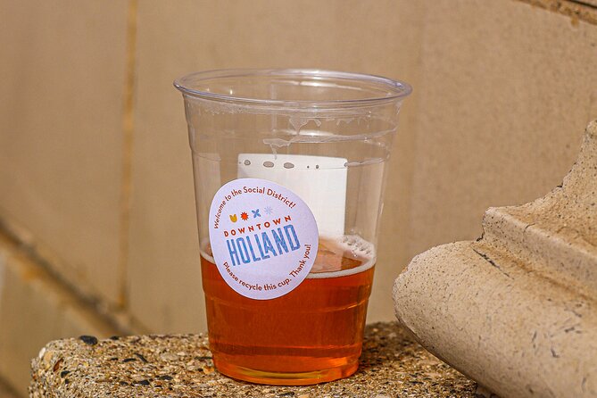 Holland Brew Pub Tour: History and Hops - The Warm Friend corner and the founding church—small passes with big meaning