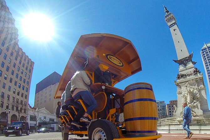 Indianapolis Mobile Pub Tour and Experience - Getting Started at Hangar501 and How the Bike-Pub Tour Feels