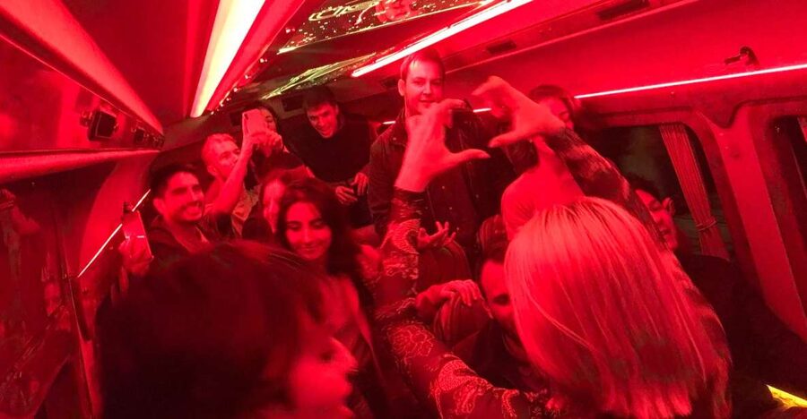 Istanbul: Party Pub Crawl with Party Bus - The Party Bus Ride: Keeping the Group Together (and the Mood Up)