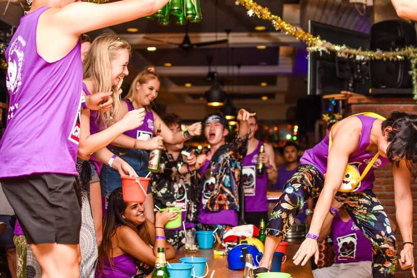 Mad Monkey Bangkok Pub Crawl - Midnight finish at Bucket Bar