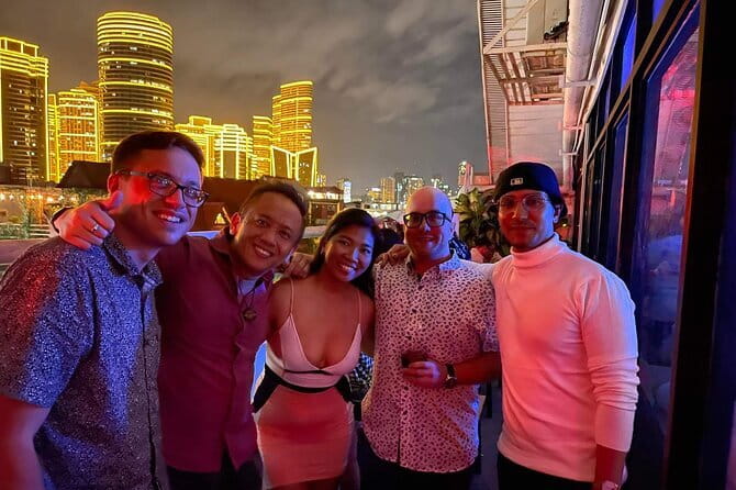 Manila Nightlife And Pub Crawl Tour Makati City - Stop-by-Stop: Rooftop, Stories, Jazz, Retro Food, Live Band, Boxing Night