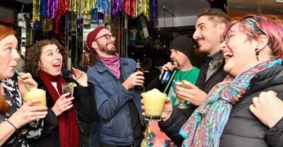 NYC: Boos & Booze Haunted Pub Crawl - Starting point at 17 Barrow Street: the lantern, the pace, the vibe