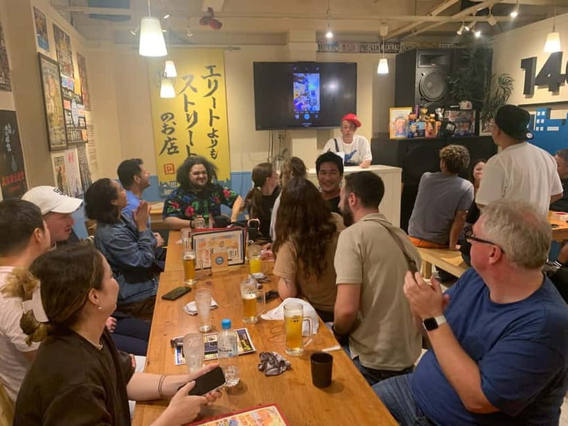 Osaka: Namba Pub Bar Crawl with a Local Guide - Stop 2 in Shinsaibashi: beer and spirits while the group finds its rhythm