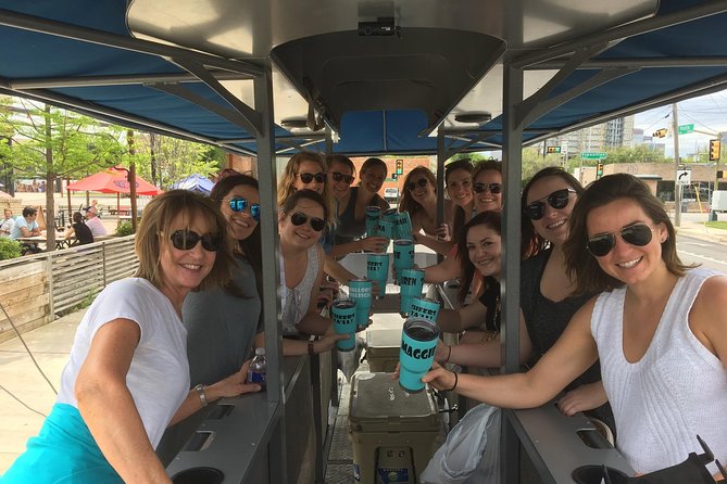 Party Bike Pub Crawl in Deep Ellum and Downtown Dallas - Stop 1: Electric Shuffle Dallas on Elm Street