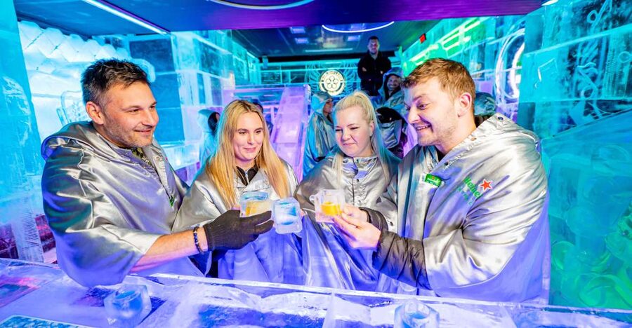 Prague: Entry ticket to Ice Pub Prague with Nightclub Option - IcePub Prague at -7°C: Walking In Near Charles Bridge