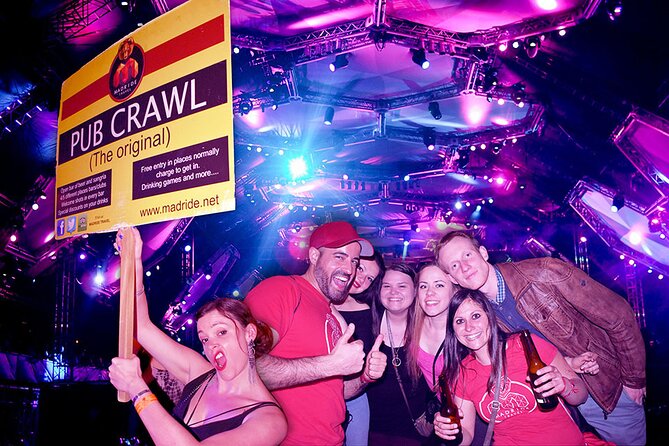 Pub Crawl Madrid-The Original since 2005-Shots-Fun-Clubs-Dance - What You Actually Get: Shots, Discounts, and One Big Club Entry