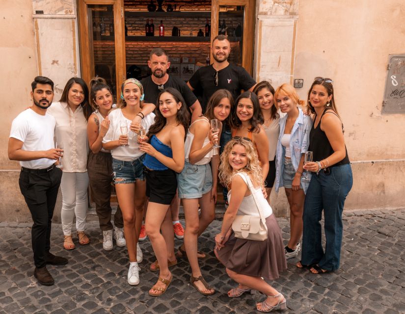 Rome: Forbidden History Walking Tour & Pub Crawl with Drinks - Bar Stops in Monti: Priority Service Beats Waiting