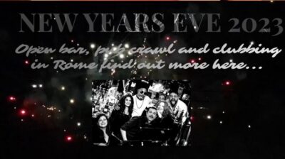 Rome: NYE Pub Crawl and Club - The First Hour (8:30–9:30) Built Around The Open Bar