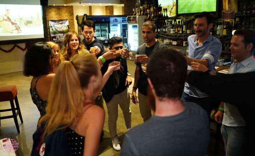 Singapore Pub Crawl - Party like a Local - Starting at Mogambo Bar: the wristband that sets the tempo