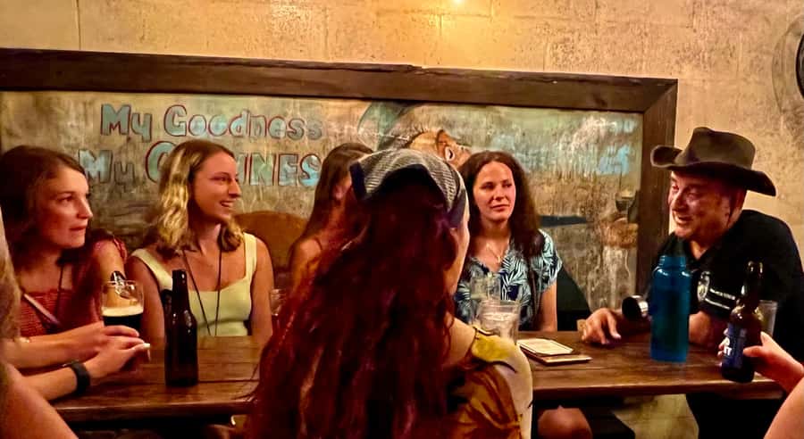 St. Augustine: Haunted Pub Crawl Walking Tour with a Guide - First pub stop: your guide sets the tone fast