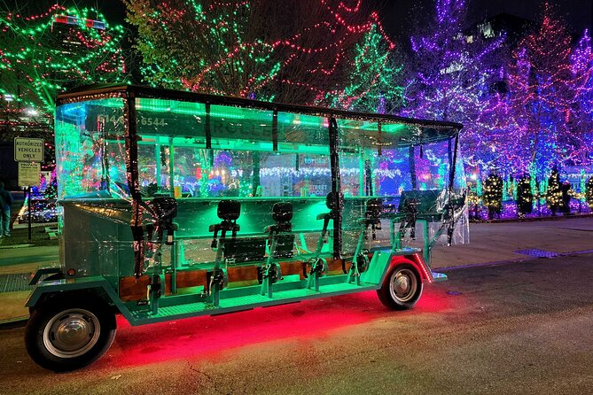Trolley Pub Holiday Lights Tour in Columbus - Bicentennial Park on the Scioto Mile: a scenic pause