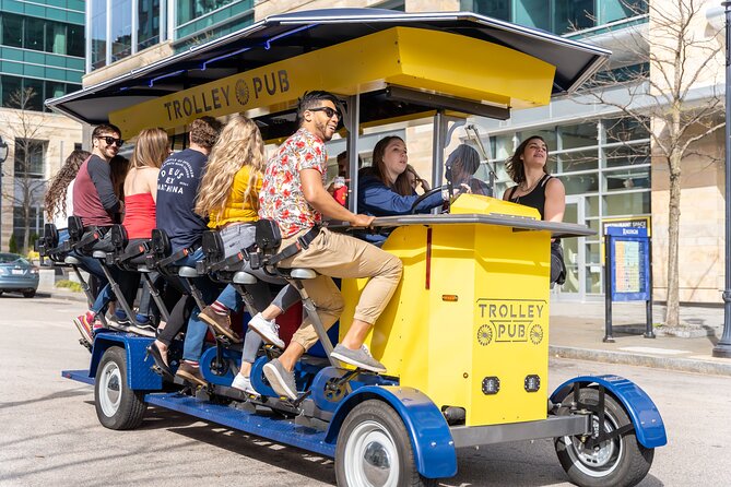 Trolley Pub Public Tour - Memorial Union Terrace at sunset: the pedal-to-beer payoff